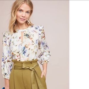 ANTHROPOLOGIE- Dolan Araminta Ruffle Top, XS